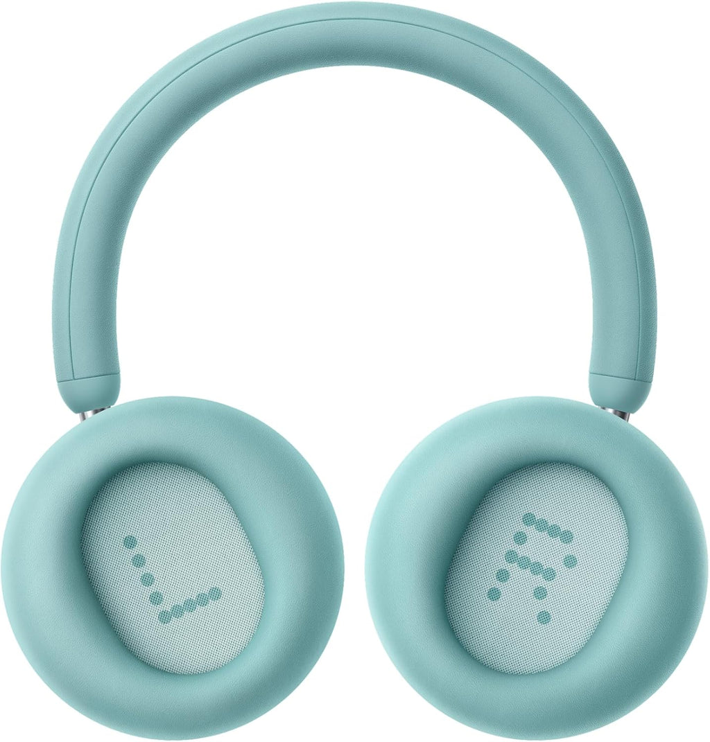 Headphone Pro Active Noise Canceling Wireless Headphones Bluetooth 5.4 over the Ear Headset, 50H ANC Playtime, Bass&Treble Slider, Custom Eq&Spatial Audio, Hi-Res LDAC, Light Green