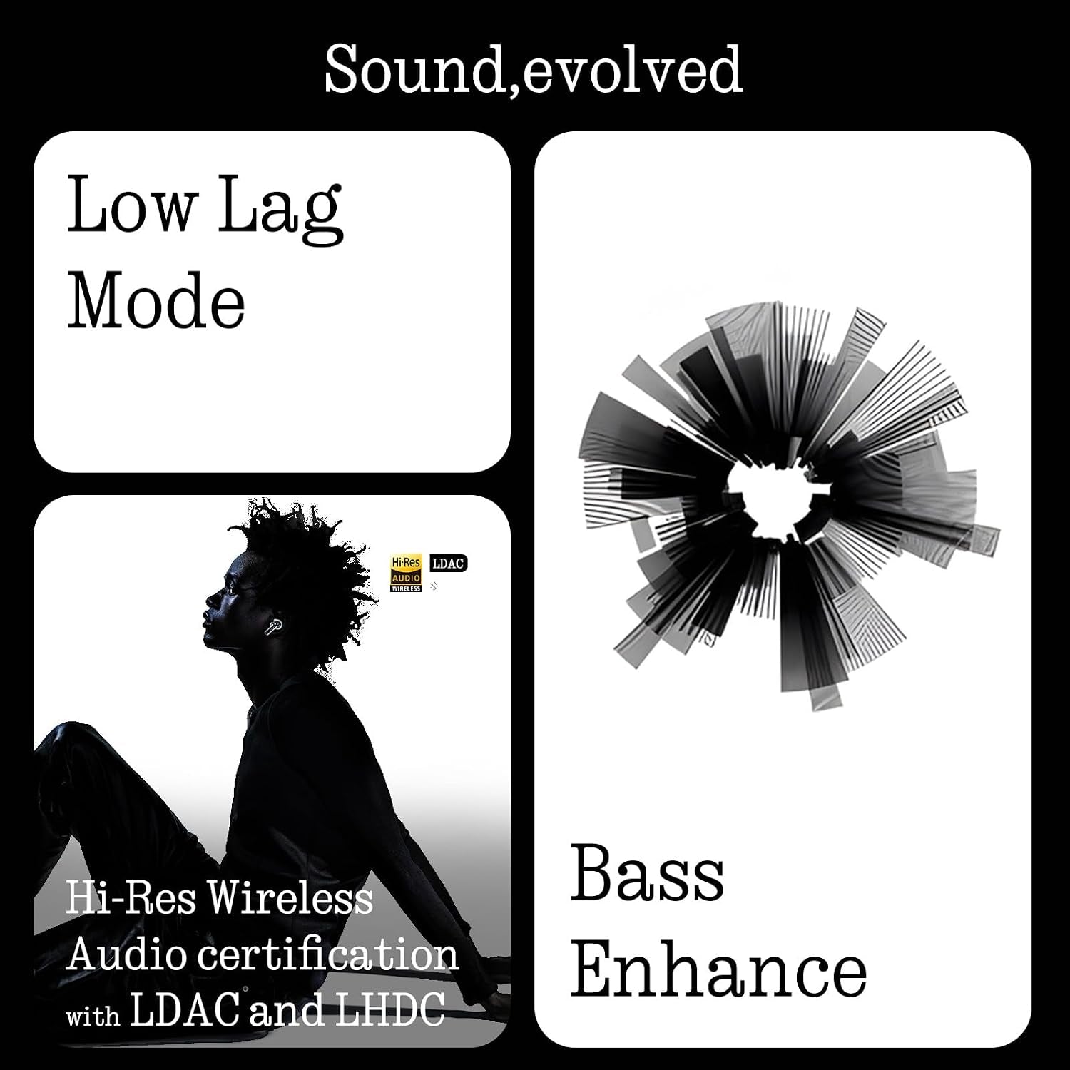 Nothing Ear Wireless Earbuds Bluetooth, 45Db Hybrid Smart ANC Earbuds, 11Mm Deep Bass Boost, Hi-Res Audio with LDAC & LHDC 5.0, 6 Mics Call, 40.5H Playtime with Fast Charging Case, Chatgpt Supported
