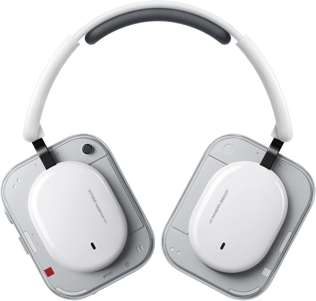 Nothing Headphone (A) 2026 New, Adaptive Active Noise Cancelling Headphones, Wireless over Ear Bluetooth 5.4 ANC Headset with LDAC Hi-Res, 5 HD Mics Ultra Bass via APP, 135 Hours Playtime, White