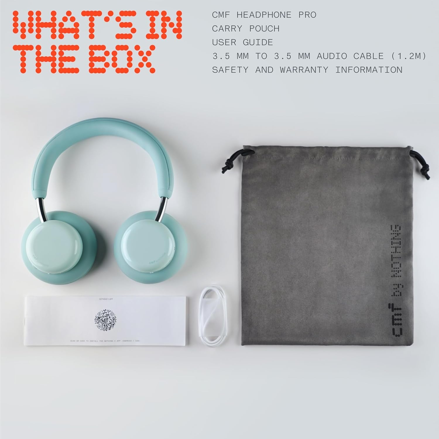 Headphone Pro Active Noise Canceling Wireless Headphones Bluetooth 5.4 over the Ear Headset, 50H ANC Playtime, Bass&Treble Slider, Custom Eq&Spatial Audio, Hi-Res LDAC, Light Green