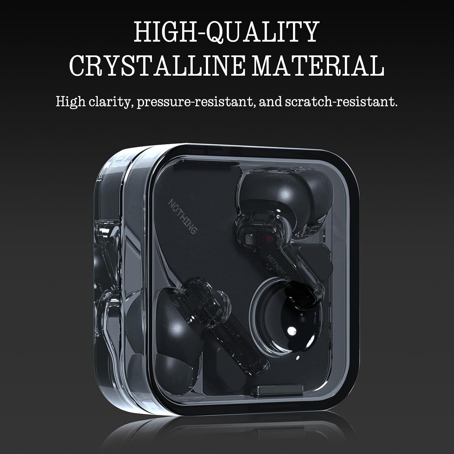Nothing Ear Wireless Earbuds Bluetooth, 45Db Hybrid Smart ANC Earbuds, 11Mm Deep Bass Boost, Hi-Res Audio with LDAC & LHDC 5.0, 6 Mics Call, 40.5H Playtime with Fast Charging Case, Chatgpt Supported