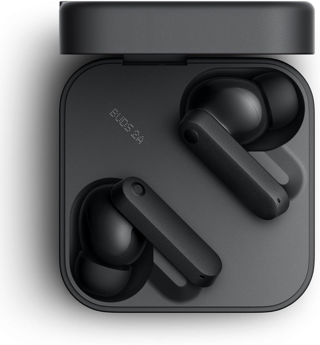 CMF Buds 2A Wireless Earbuds Active Noise Cancelling 42Db Hybrid ANC Bluetooth Headphones, 12.4Mm Dynamic Driver for Big Bass, 4 Mic Clear Calls, Sport Ear Buds for Iphone, Android, Dark Grey